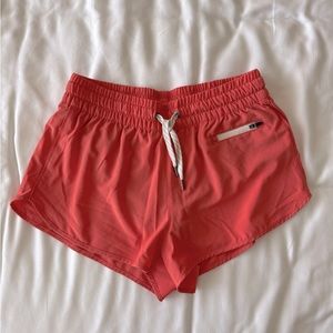 Vuori Clementine Athletic Shorts, color Pomelo, size S